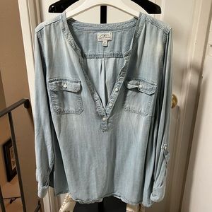 Lucky Brand 🍀 100% Tencel fabric tunic